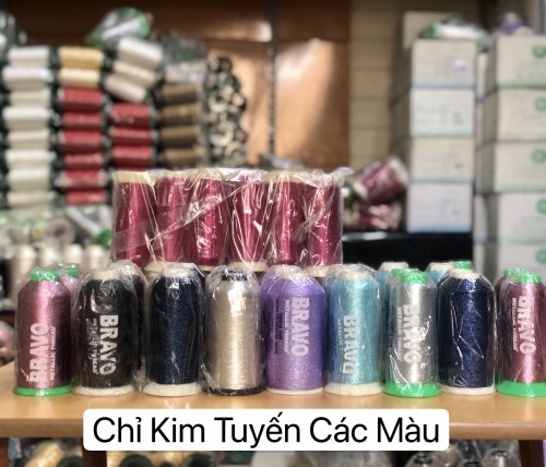 Chỉ kim tuyến các màu - Chỉ May Lâm Việt - Cửa Hàng Lâm Việt